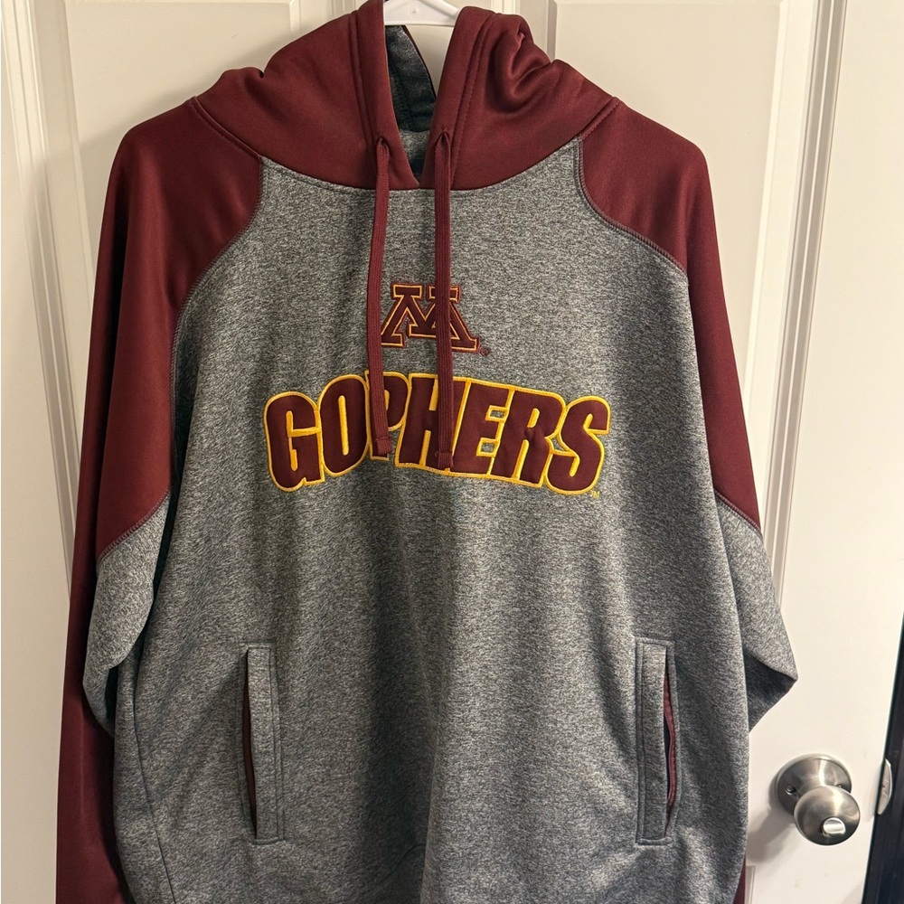 Gophers Gray and Maroon Men's Hoodie